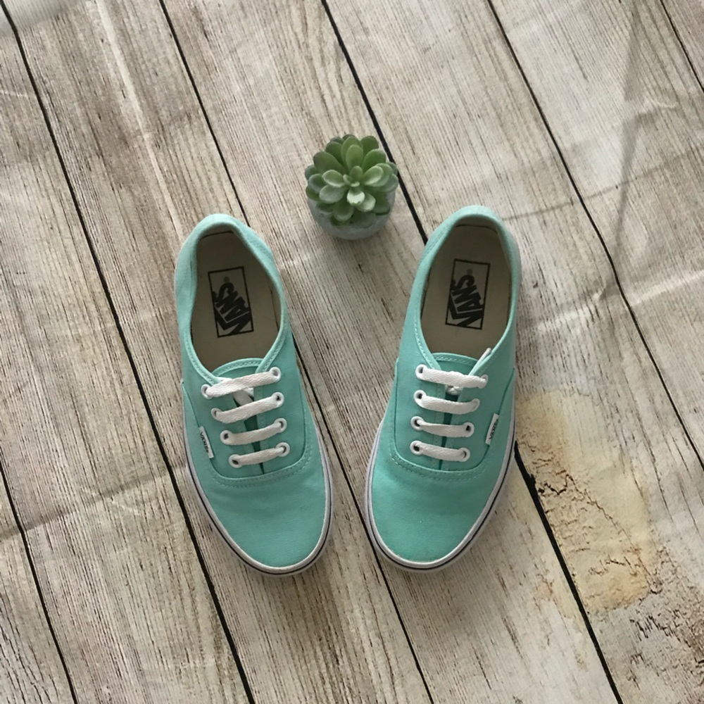 Mint green Vans